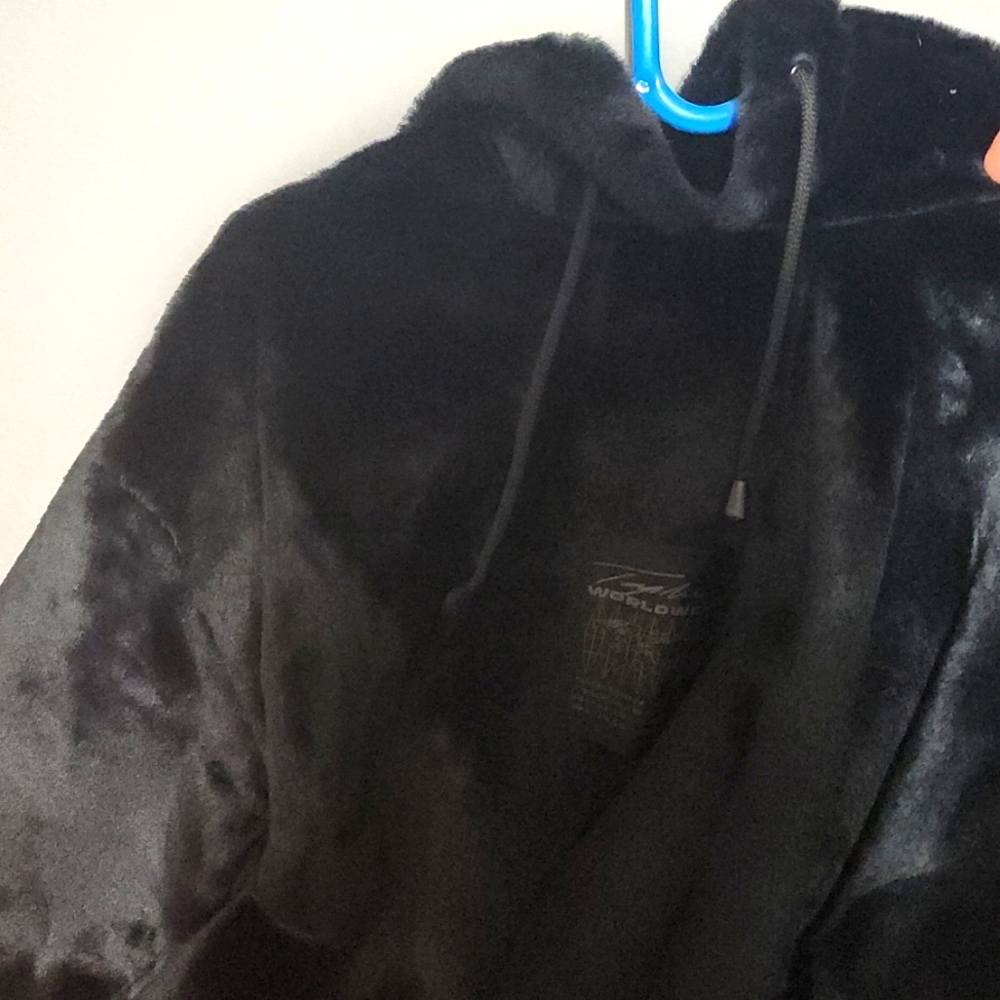 NWOT Topman Faux Fur Lined Hoodie Jacket